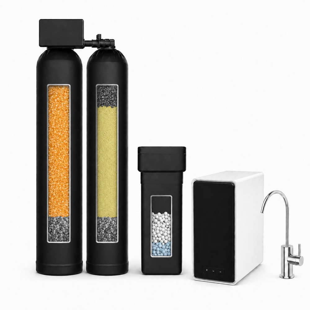 Well Water Dual Tank with Tankless RO